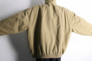 beige polyester chin strap drizzler jacket