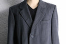 “Aquascutum” gray single wool chester coat