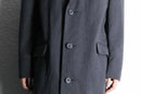 “Aquascutum” gray single wool chester coat
