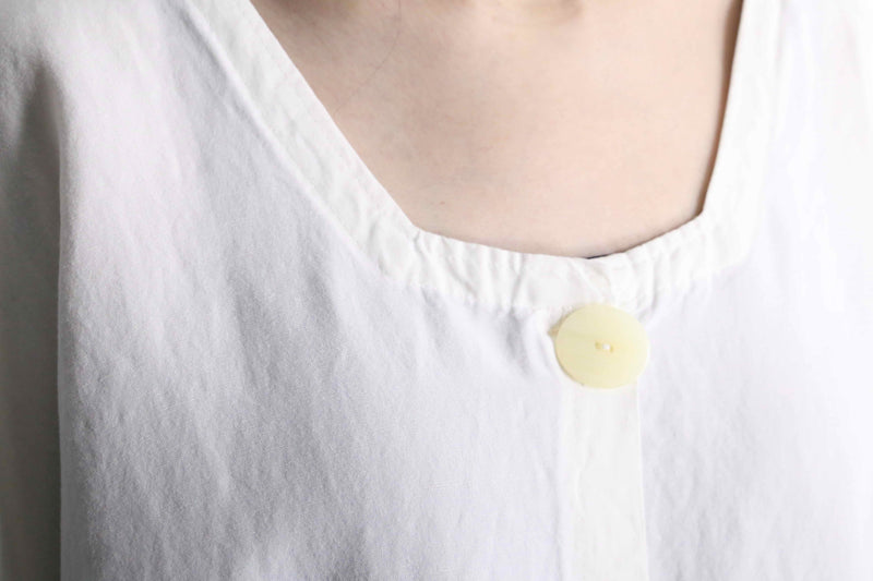 white deformation docking pocket D/S shirt