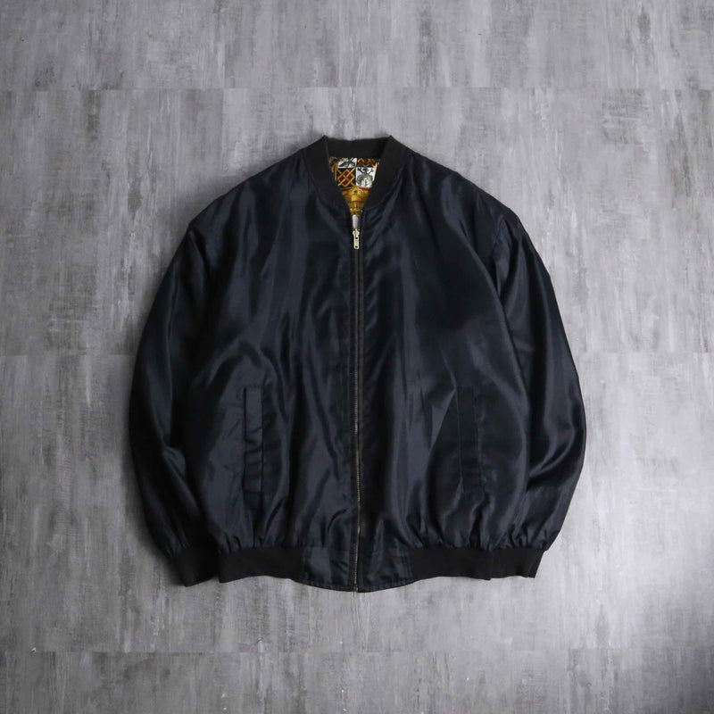 1990-00s baroque pattern reversible blouson