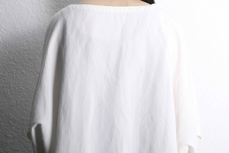 white deformation docking pocket D/S shirt