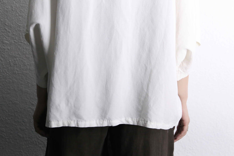 white deformation docking pocket D/S shirt