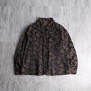 jacquard design boxy trucker jacket