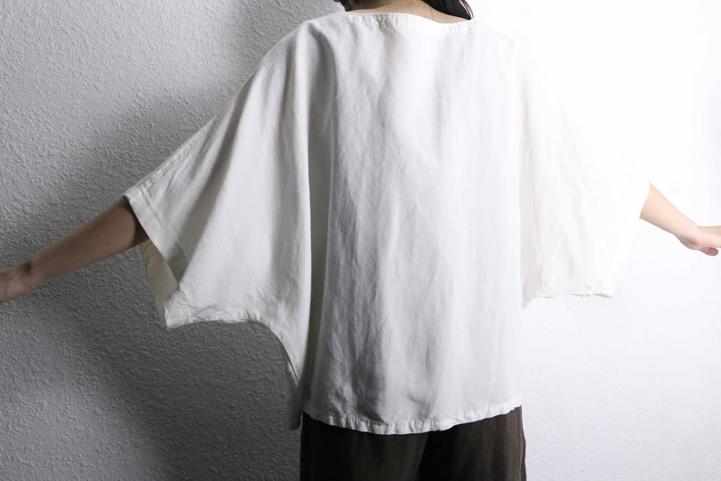 white deformation docking pocket D/S shirt