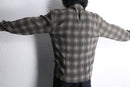 dot moire open collar shirt