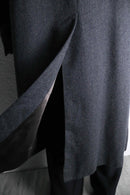 “Aquascutum” gray single wool chester coat
