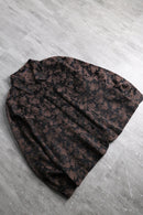 jacquard design boxy trucker jacket