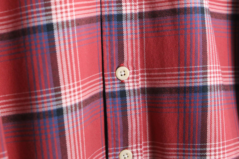 "Polo by RalphLauren" red check pattern flannel shirt