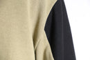two-tone half zip pullover