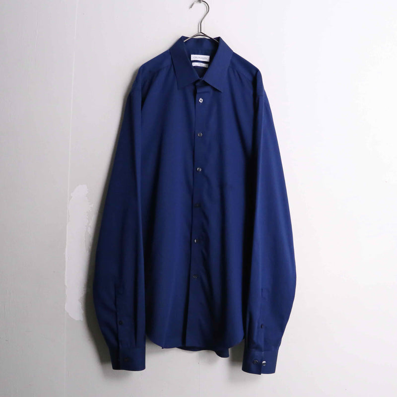 "Calvin Klein" navy color cotton shirt