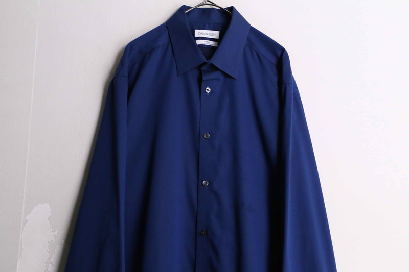 "Calvin Klein" navy color cotton shirt