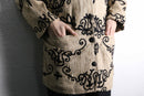 total embroidery woven fabric middle jacket