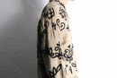 total embroidery woven fabric middle jacket