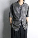 metallic sheer S/S shirt