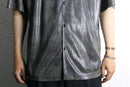 metallic sheer S/S shirt