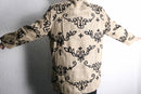 total embroidery woven fabric middle jacket