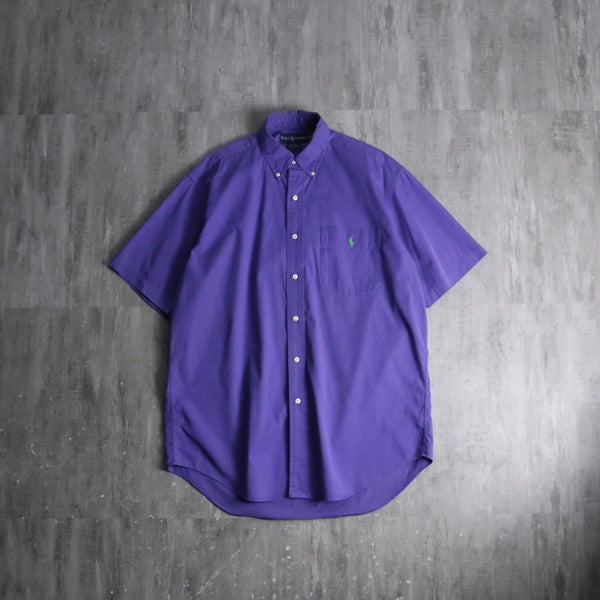90's Ralph Lauren / ボタンダウンシャツ B.D SHIRT 1990s Ralph Lauren S/S BD shirt