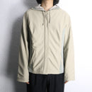 side panel zip-up hoodie