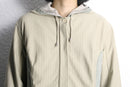 side panel zip-up hoodie