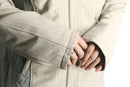 side panel zip-up hoodie