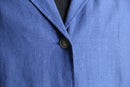 blue color linen 1B jacket