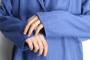 blue color linen 1B jacket