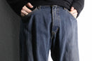 “Levi’s 567” dark indigo relax flare denim