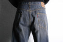 “Levi’s 567” dark indigo relax flare denim