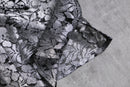 2000s flower motif open collar lace shirt