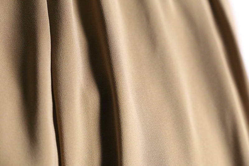 light beige wide flare poly easy pants
