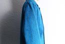 chemical-wash denim shop coat