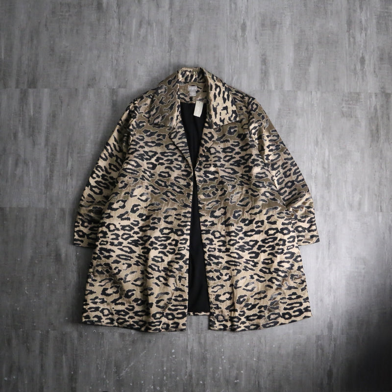 2000s CHICO'S leopard design jacket