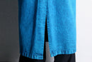 chemical-wash denim shop coat