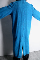 chemical-wash denim shop coat