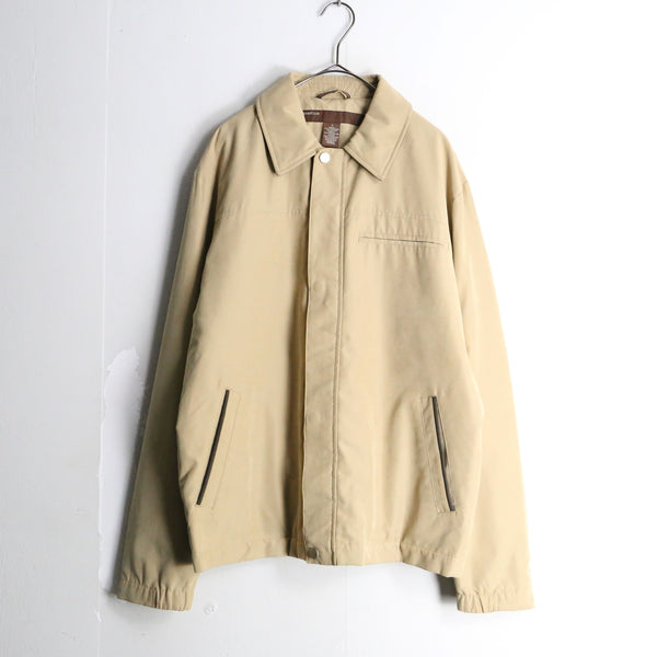 “PERRY ELLIS” beige zip up jacket