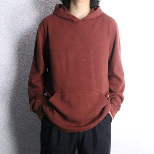 bordeaux color knit hoodie