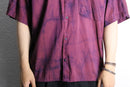 purple marble silk s/s shirt