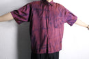 purple marble silk s/s shirt