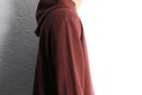 bordeaux color knit hoodie