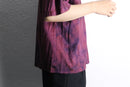 purple marble silk s/s shirt