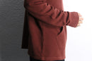 bordeaux color knit hoodie