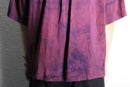 purple marble silk s/s shirt
