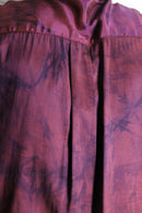 purple marble silk s/s shirt