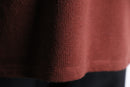 bordeaux color knit hoodie