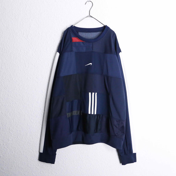 “Re:make” adidas×NIKE track docking pullover