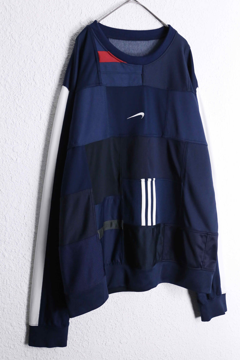 “Re:make” adidas×NIKE track docking pullover