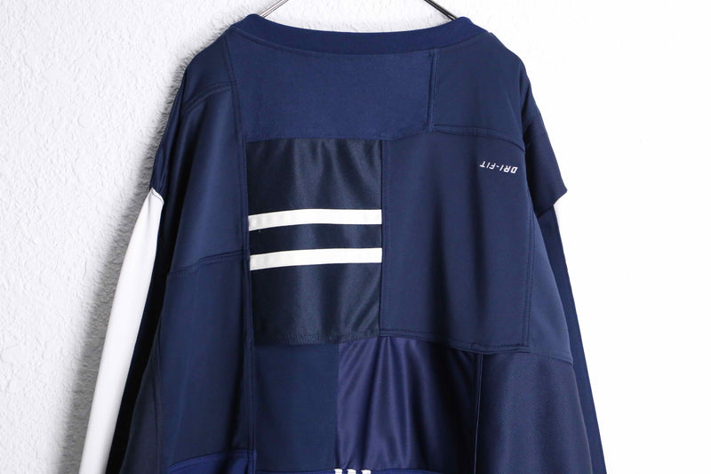 “Re:make” adidas×NIKE track docking pullover