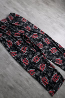 2000s Orange County Choppers all over print wide pants