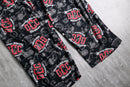 2000s Orange County Choppers all over print wide pants